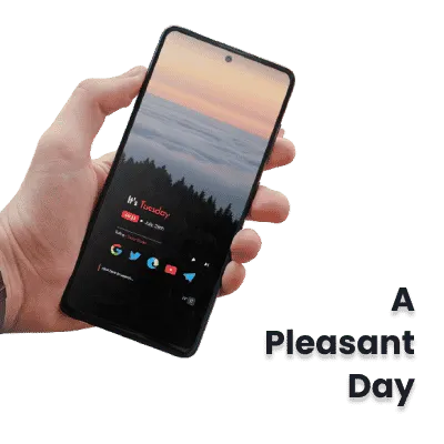 A Pleasant Day Android homescreen setup