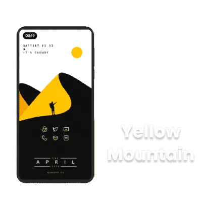 Yellow Mountain Android homescreen setup