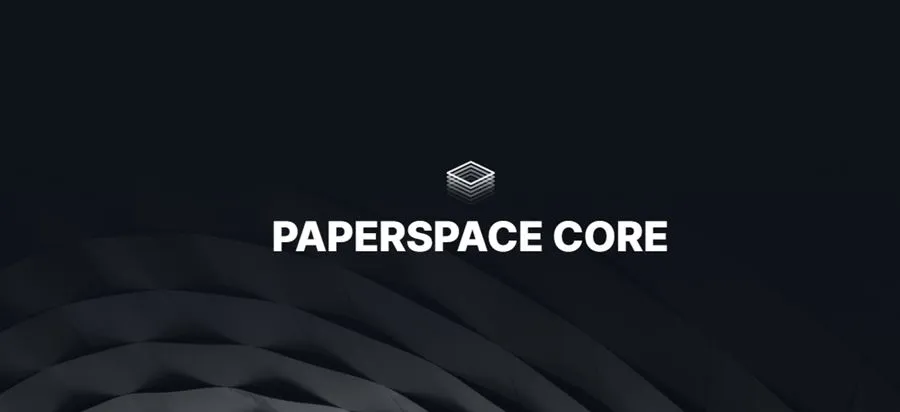 Paperspace Core homepage showing GPU cloud machine options