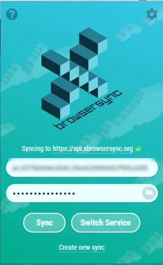 xBrowserSync existing sync ID entry on the second browser