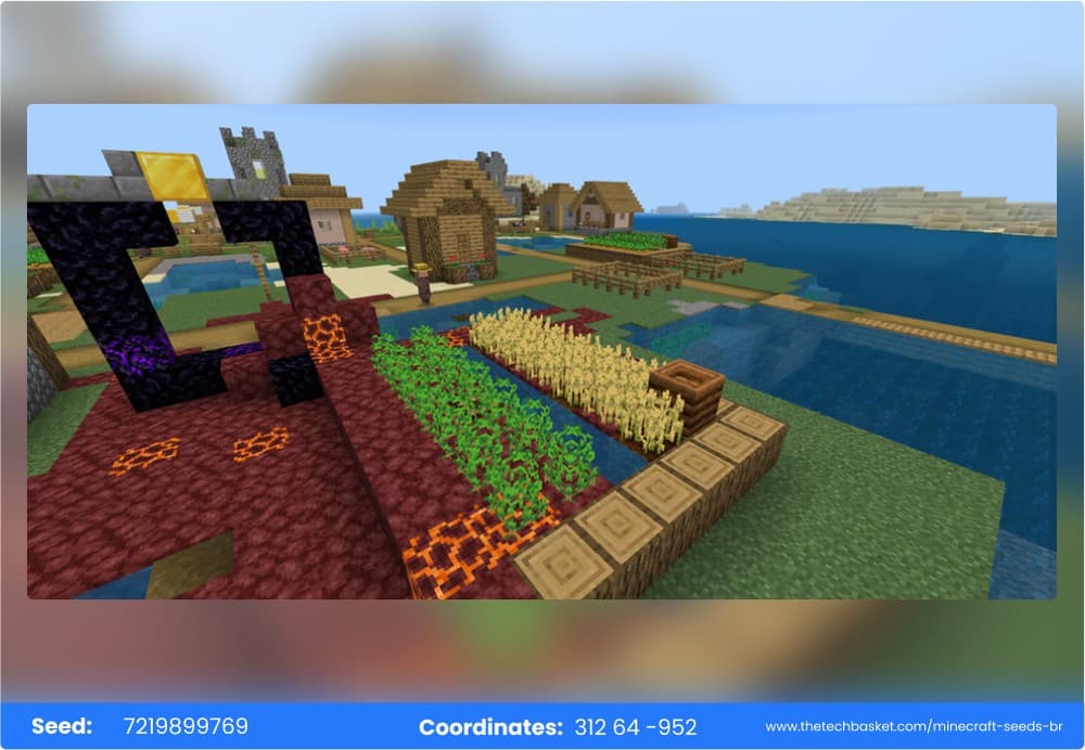 Cursed village Bedrock seed