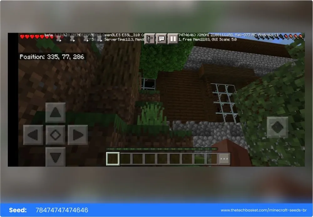 Woodland mansion in a dark forest near spawn