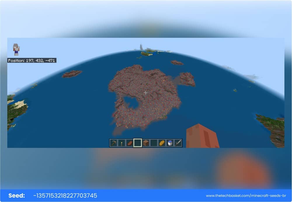 Mushroom island Bedrock seed