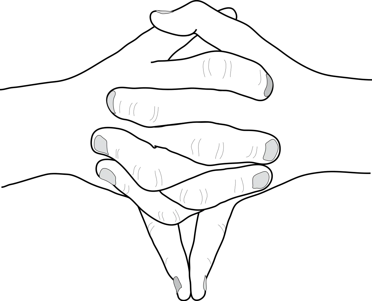 Dragon hand sign (Tatsu, 辰) in Naruto