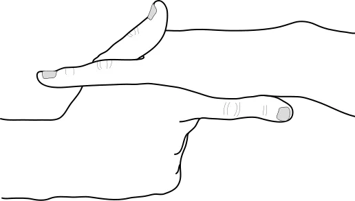 Hare hand sign (U, 卯) in Naruto