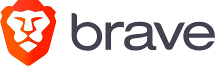 Brave browser homepage with privacy shield icon