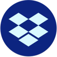 Dropbox cloud storage app with synced folders