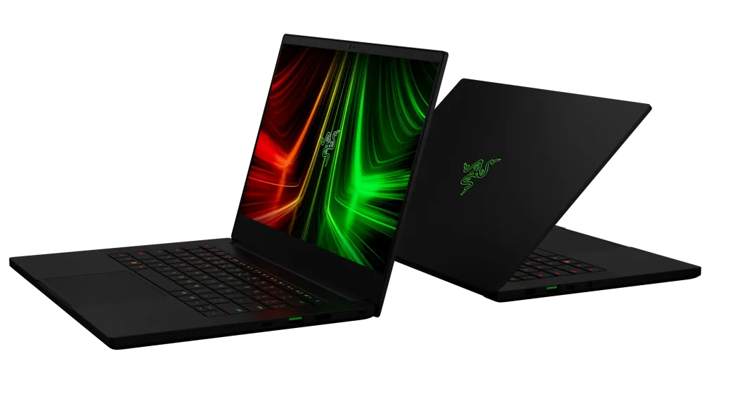 Razer Blade 14 slim gaming laptop in dark metal finish