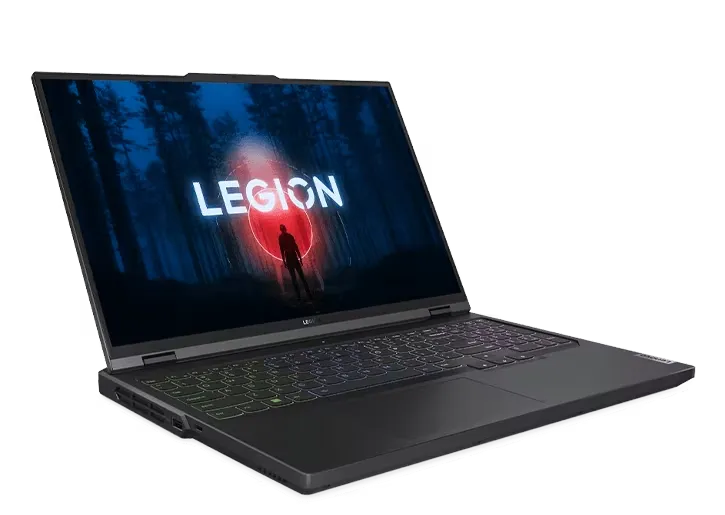 Lenovo Legion Pro 5 Gen 8 workstation laptop open on desk