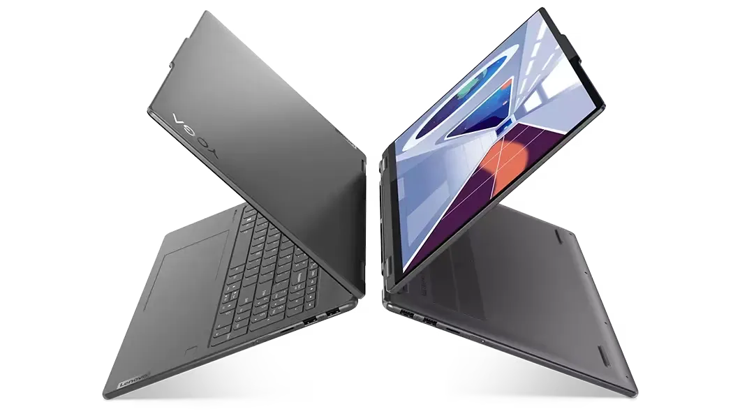 Lenovo Yoga 7i 16 convertible laptop in tent mode