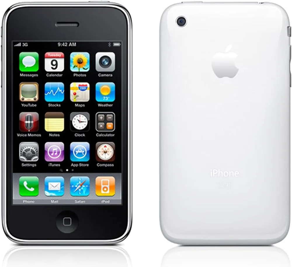 iPhone 3G with 3G connectivity and rounded plastic back
