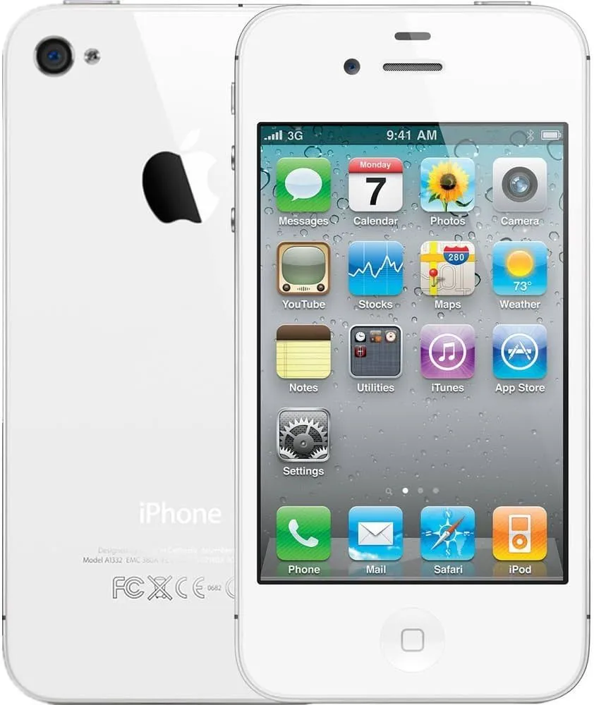 iPhone 4 with glass and steel design and Apple A4 chip