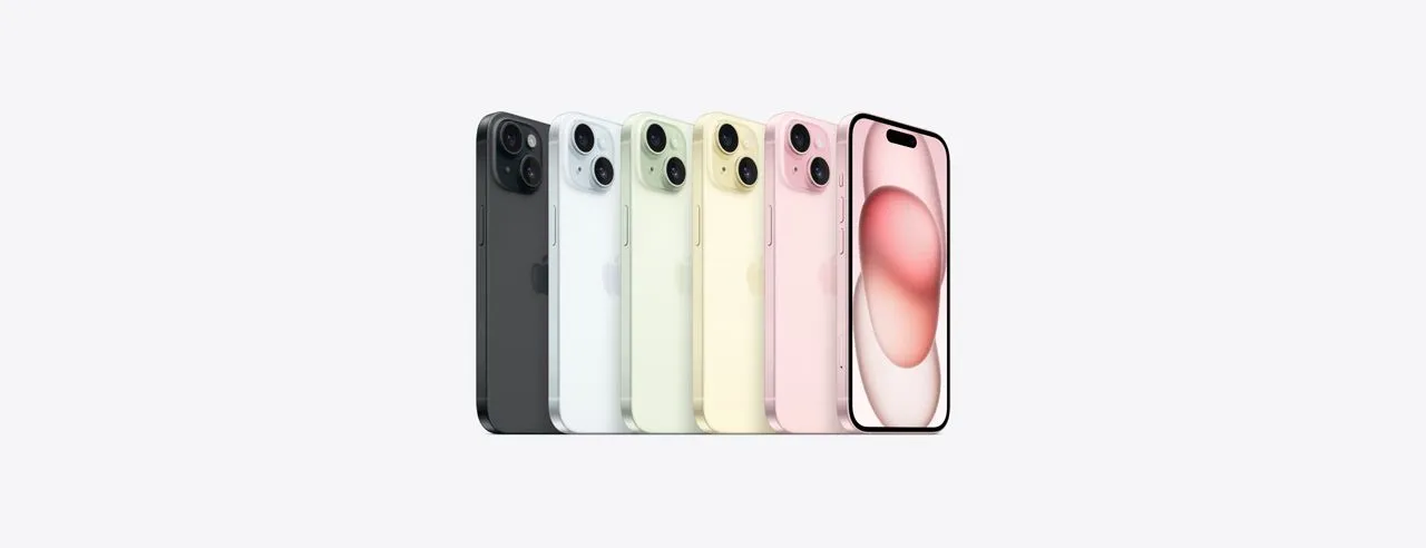 iPhone 15 with Dynamic Island and 48MP camera system
