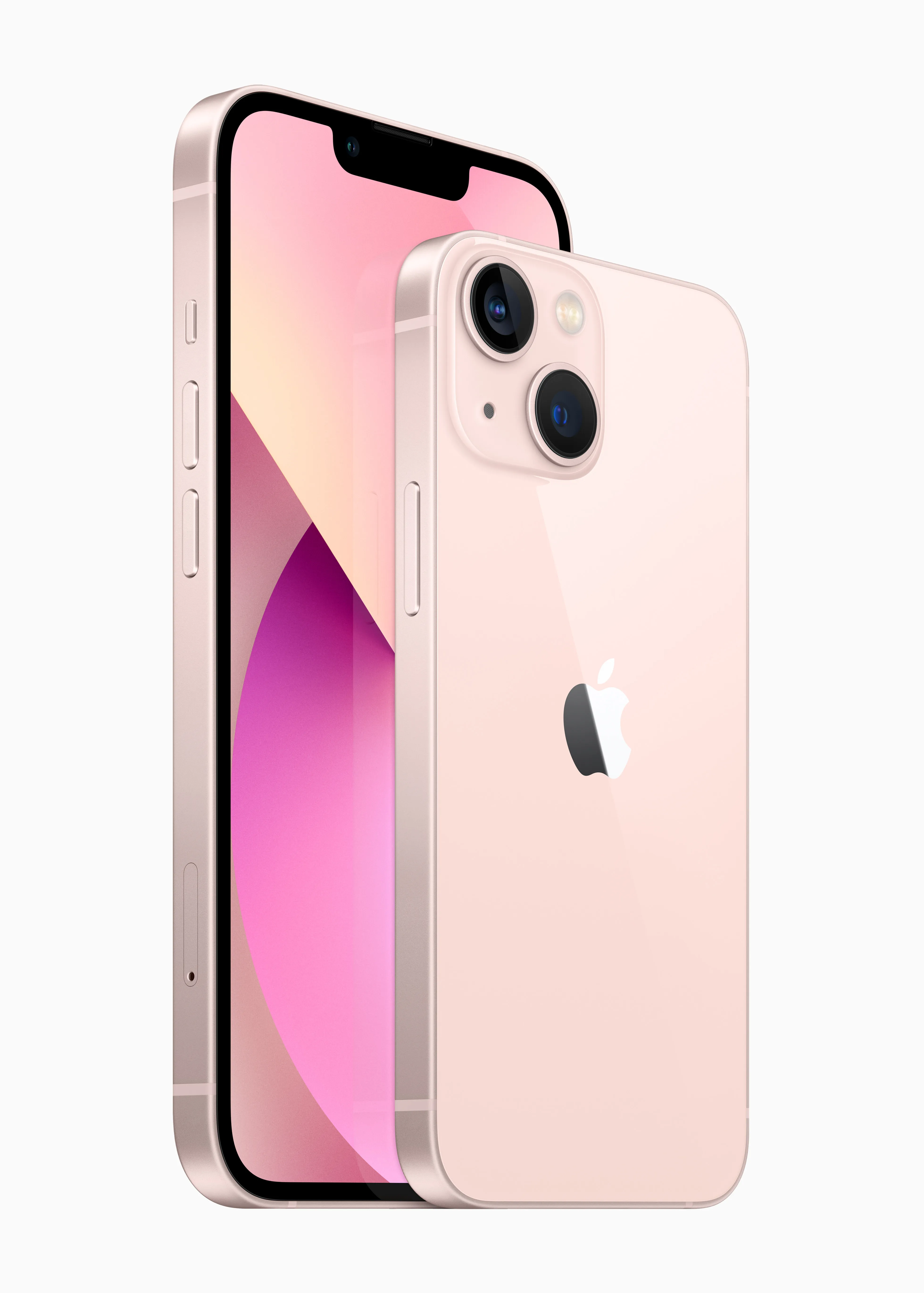 iPhone 13 front and back showing dual camera setup