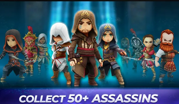 Assassin's Creed Rebellion gameplay with assassin team on a mission