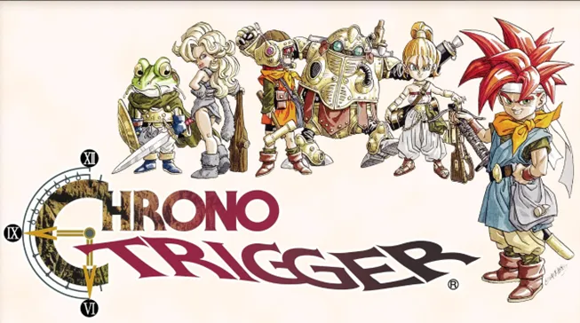 Chrono Trigger remastered mobile gameplay with classic pixel art characters