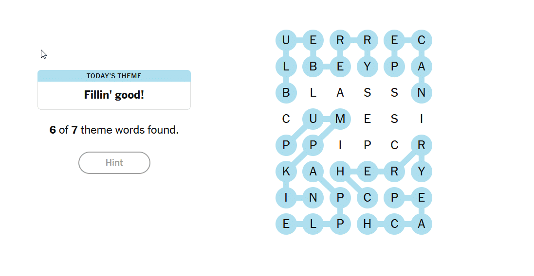 NYT Strands Screenshot - How to Play