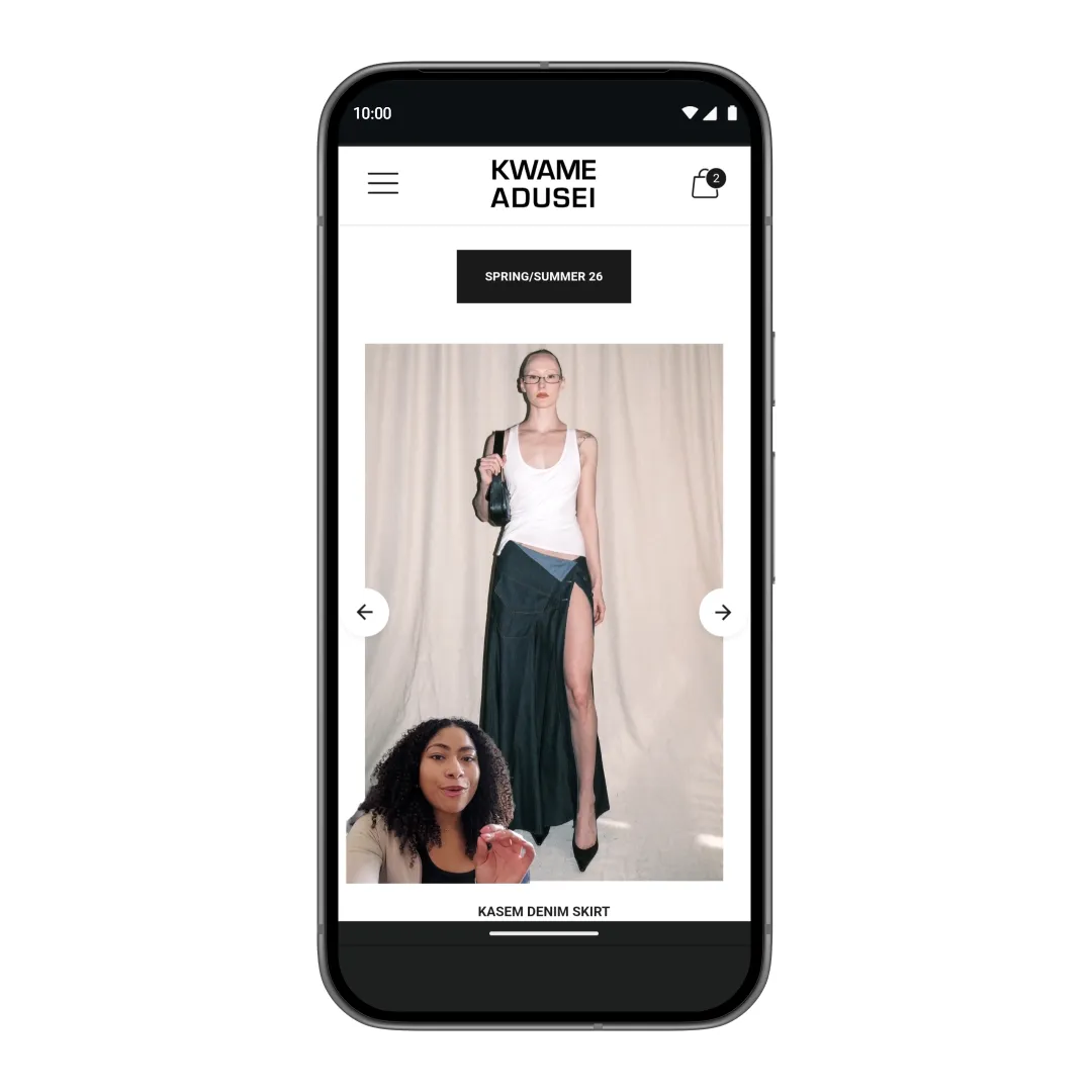 Screen Reactions recording front camera over screen content in real time