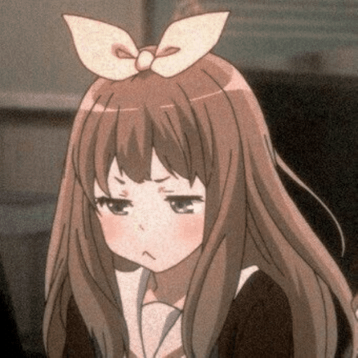 Aesthetic soft anime girl