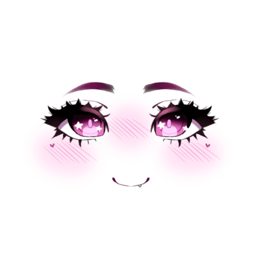 Delight / Anime Face Decal Version 2