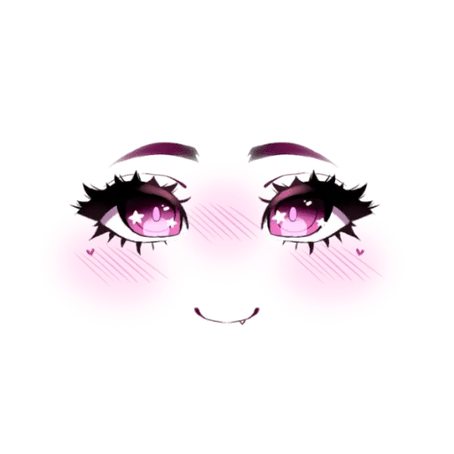 Delight / Anime Face Decal Version 2