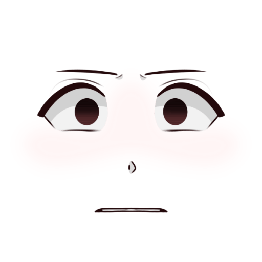 Embarrassed/shocked face