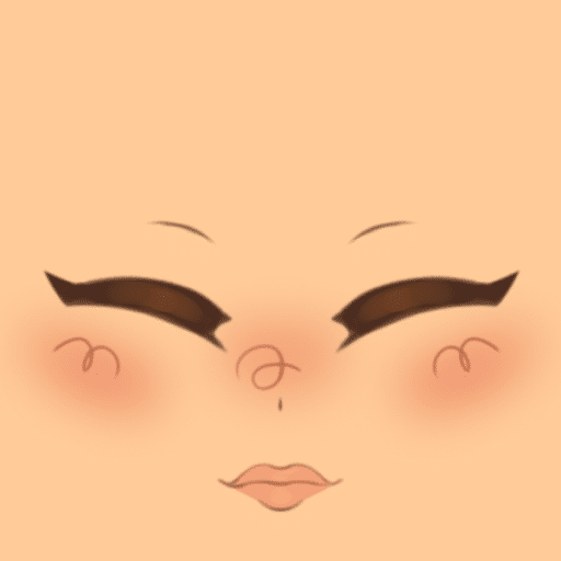 Cute Face w/ Blush Skintone 2