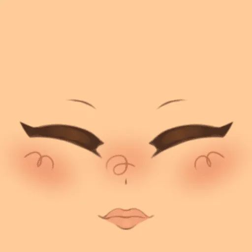 Cute Face w/ Blush Skintone 2
