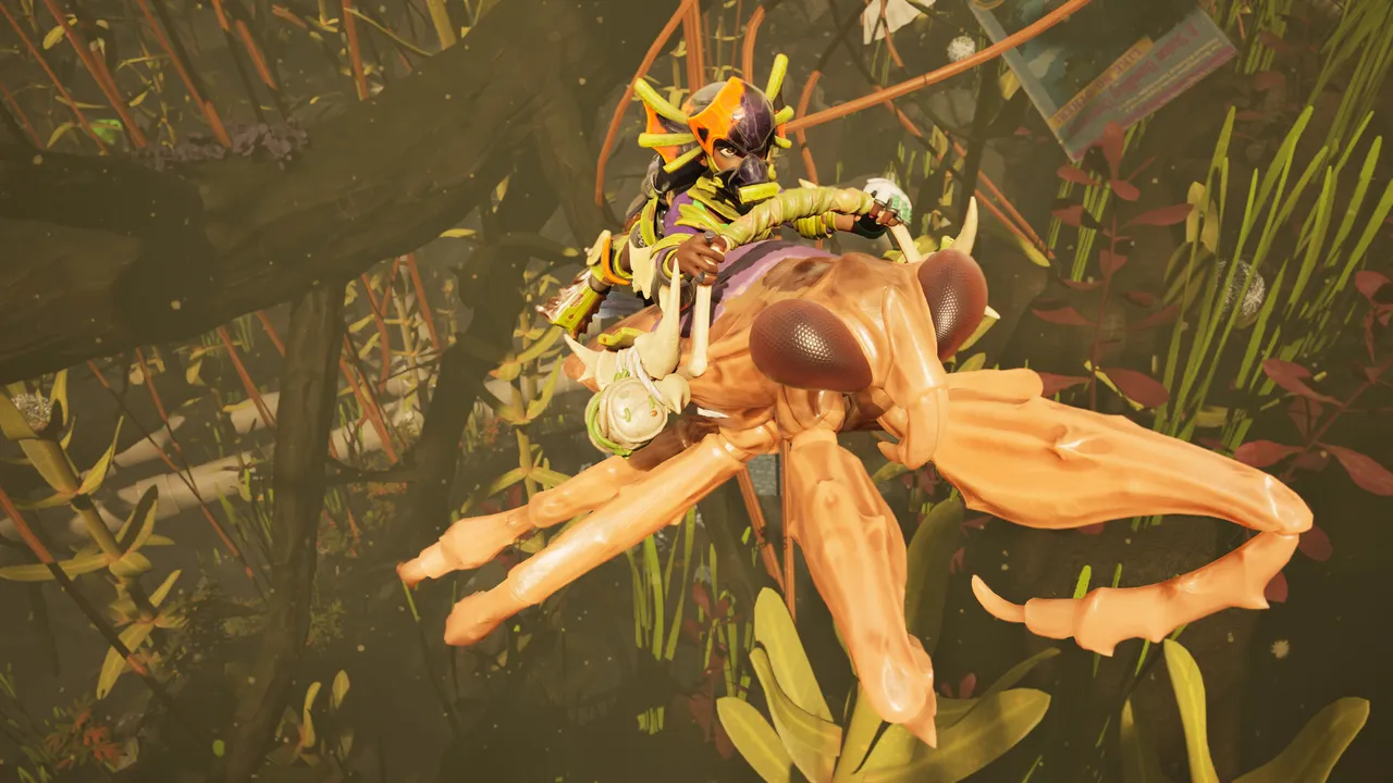 Grounded 2 tiny player facing a giant bug in the grass