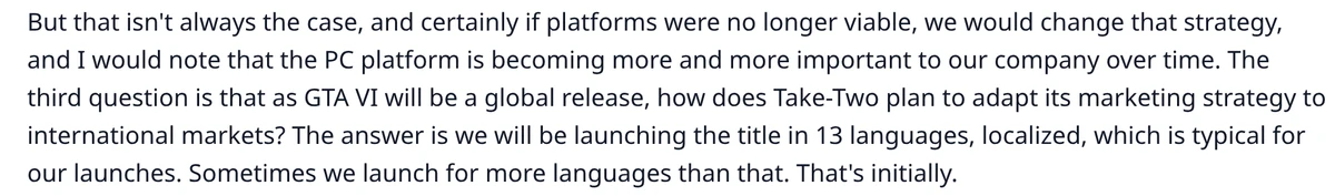 Transcript line: the PC platform is becoming more and more important.