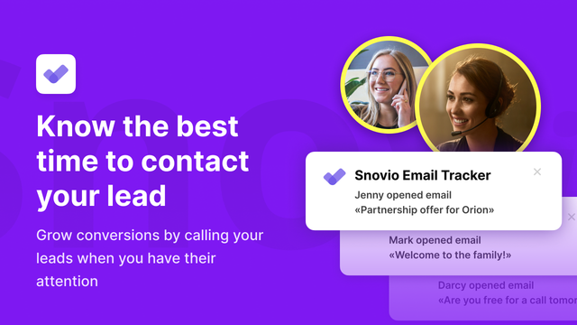 Snov.io Email Tracker notifying that a recipient opened an email