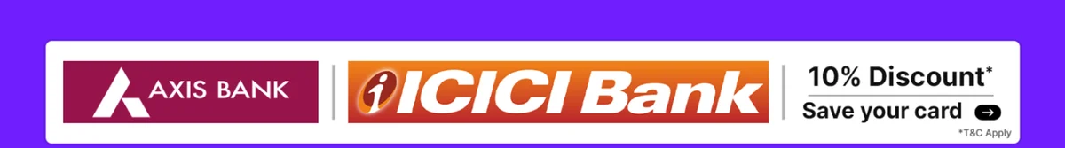 Flipkart BBD 2026 bank offer strip: 10% discount on Axis Bank and ICICI Bank cards