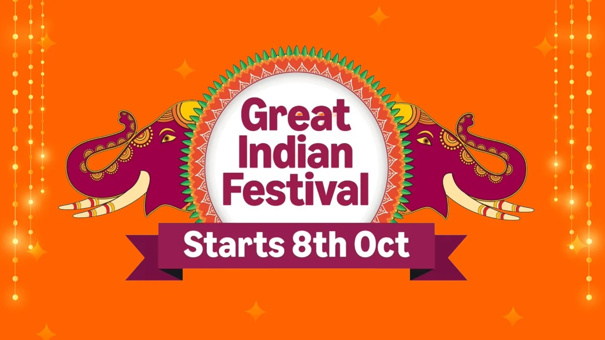 Amazon Great Indian Festival 2026 banner: starts 8th Oct