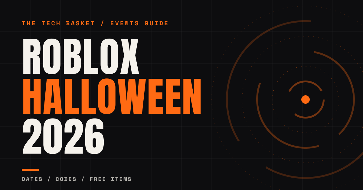 Roblox Halloween 2026 events guide cover with dates, codes and free items