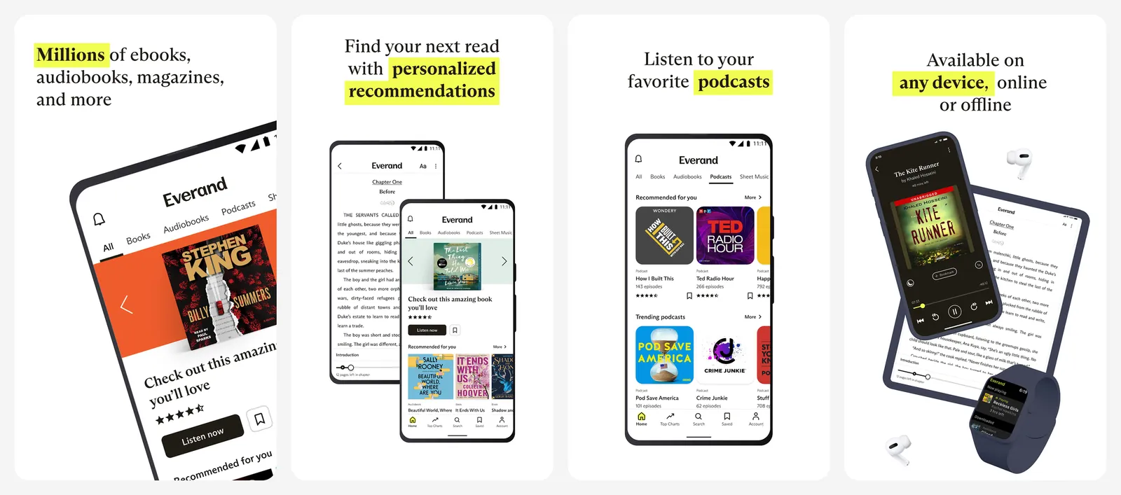Everand app screenshots