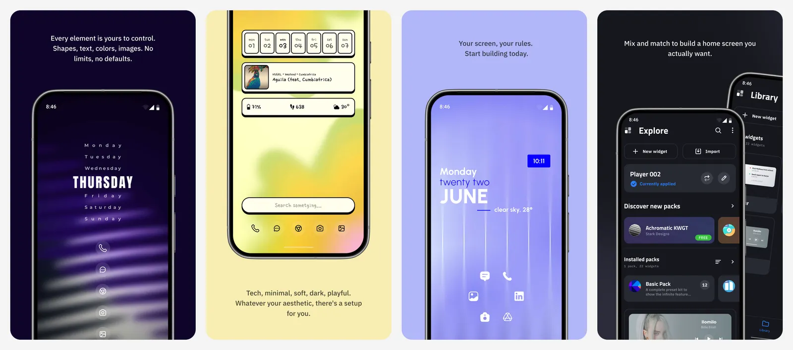 KWGT app screenshots