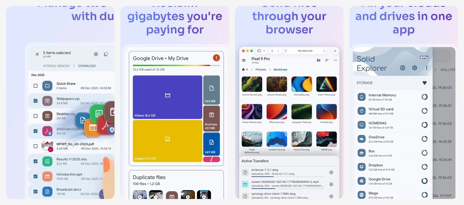 Solid Explorer app screenshots