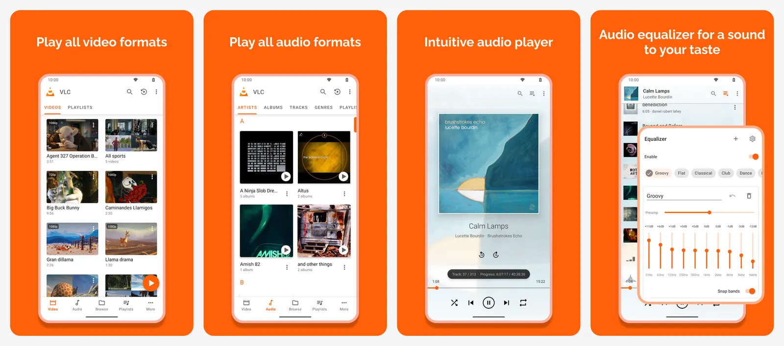VLC app screenshots