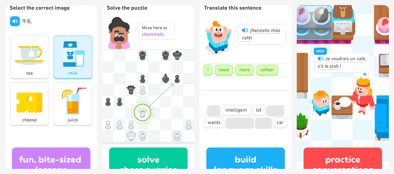Duolingo app screenshots