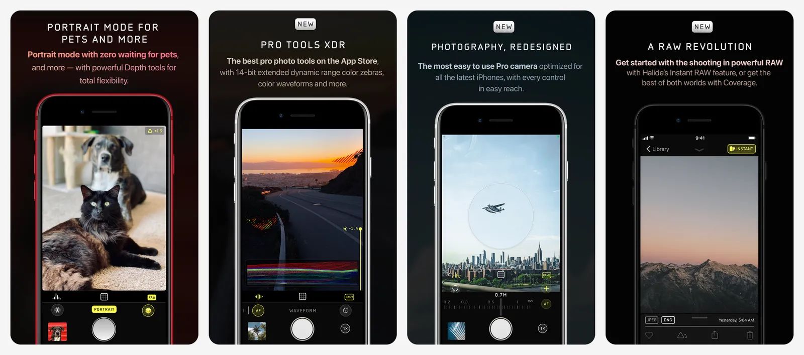 Halide Mark III app screenshots
