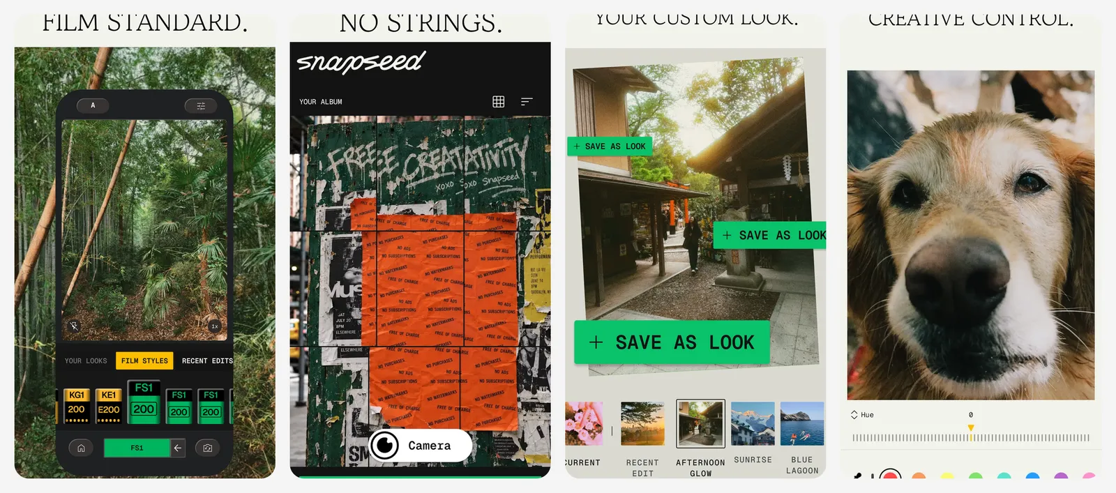 Snapseed app screenshots