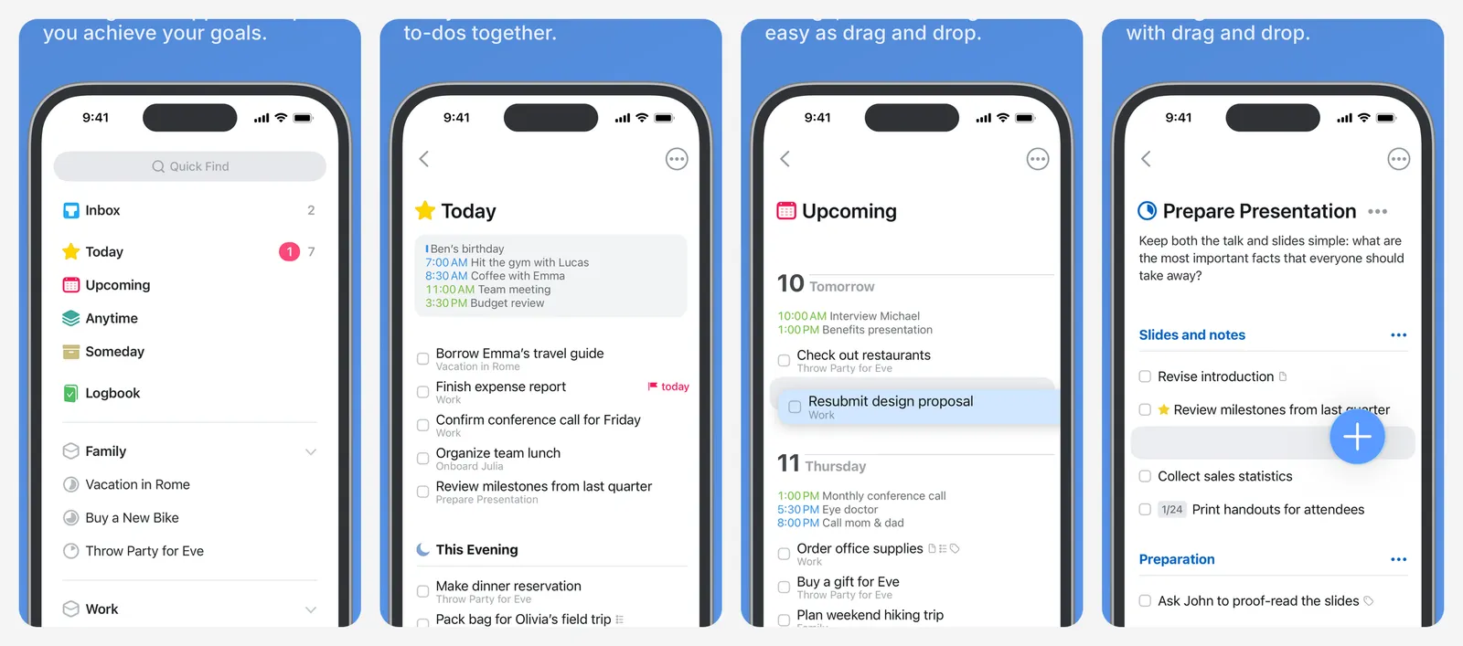 Things 3 app screenshots