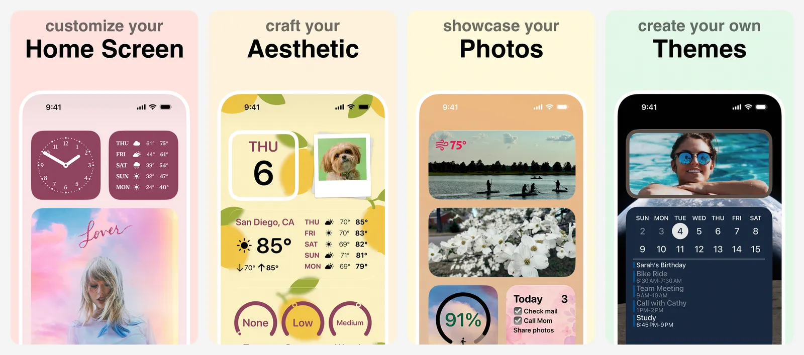 Widgetsmith app screenshots