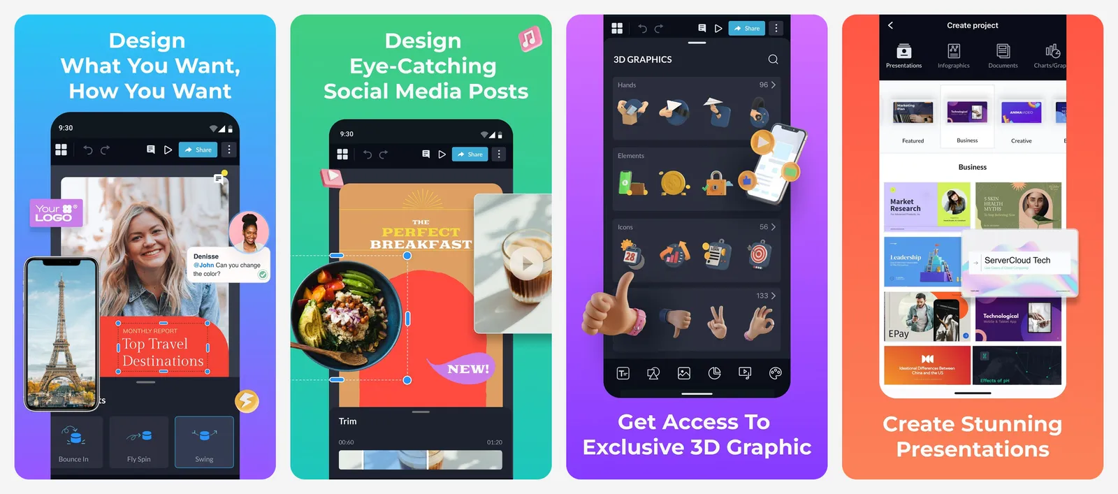 Visme app screenshots