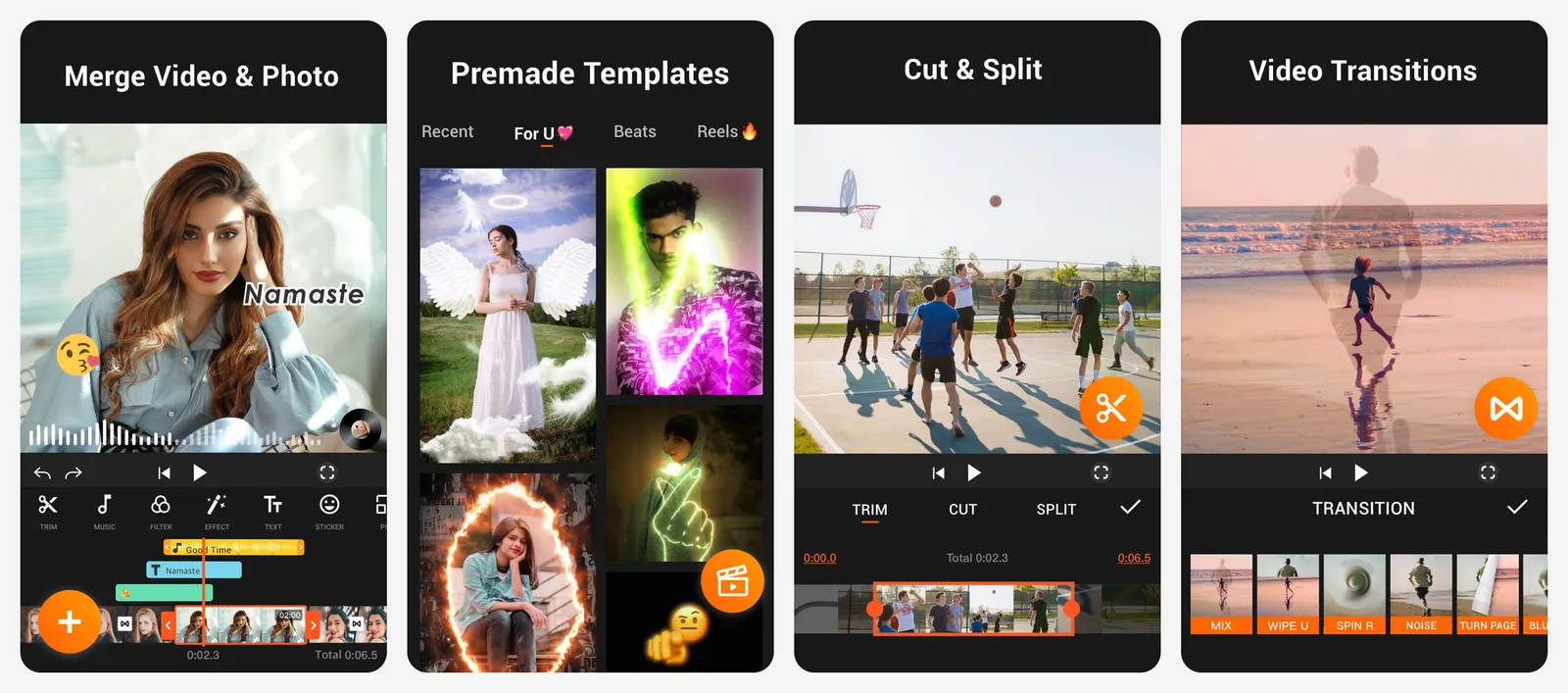 YouCut app screenshots
