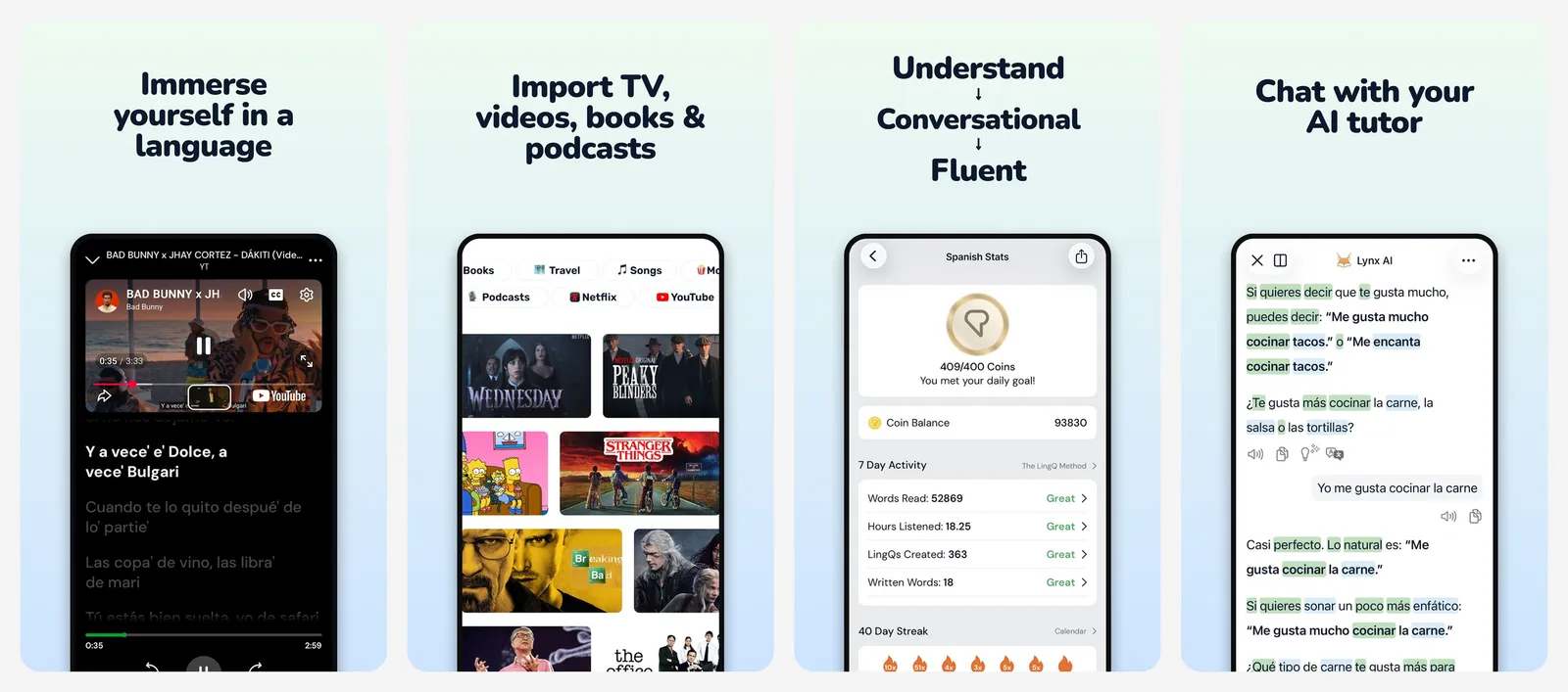 LingQ app screenshots