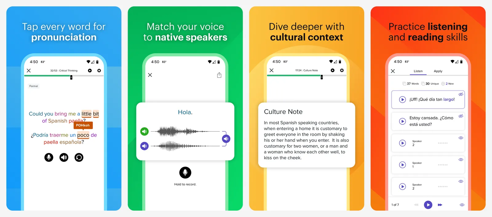 Mango Languages app screenshots