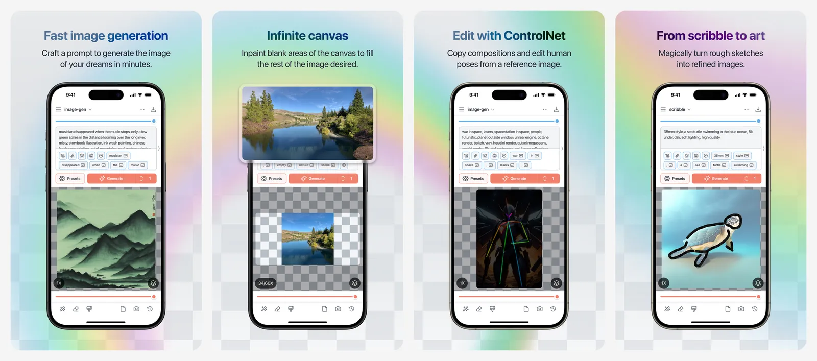 Draw Things app screenshots