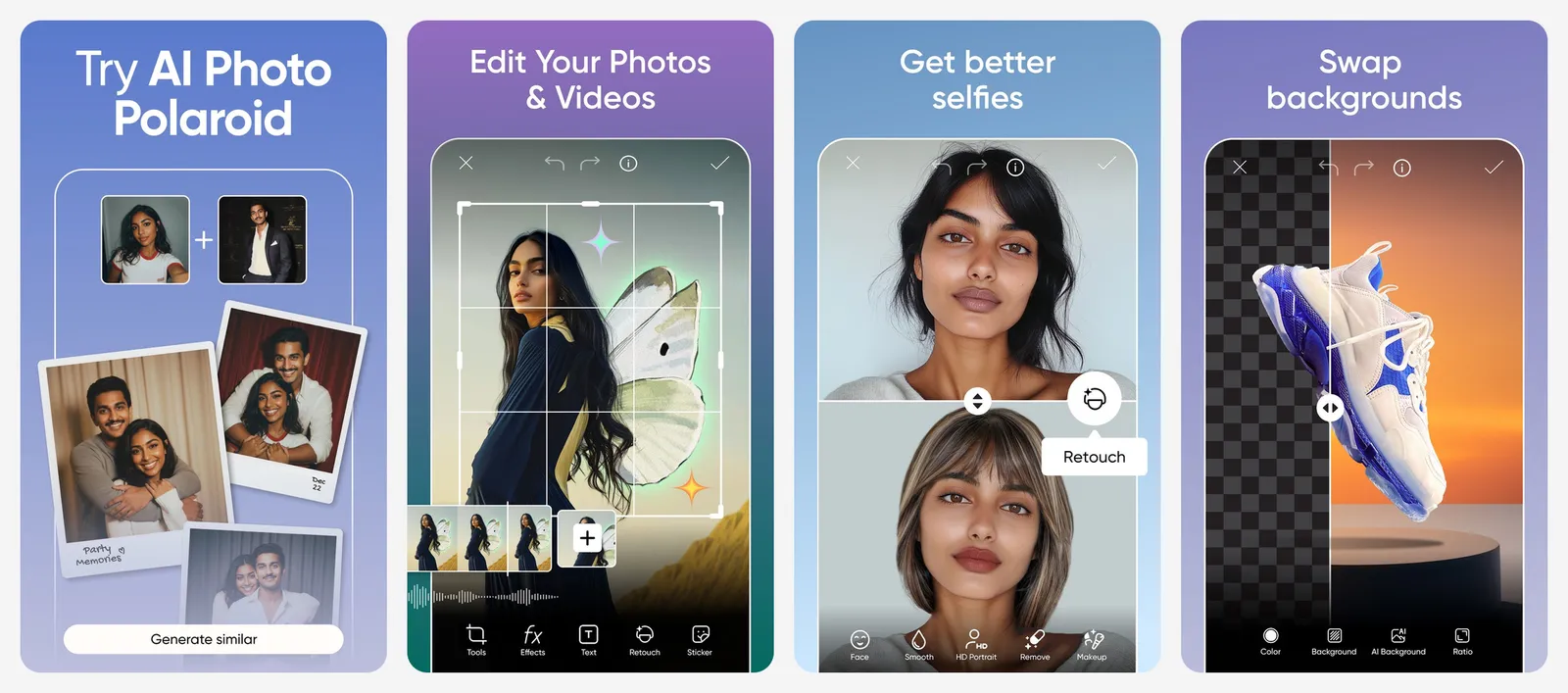Picsart app screenshots
