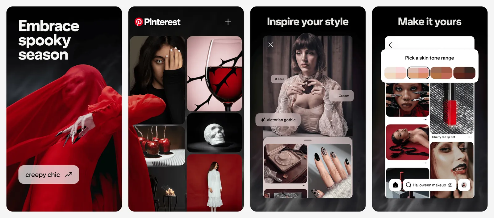 Pinterest app screenshots